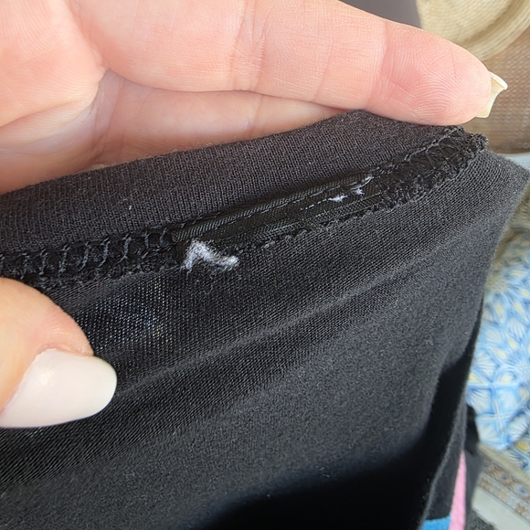 Grateful Dead Custom Cut Cropped Black Tank Top with Pink and Blue Bear M? - Picture 15 of 15